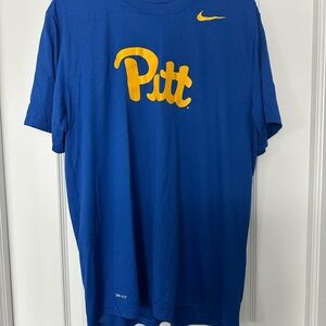 Nike Blue and Gold Pitt Men's Tee